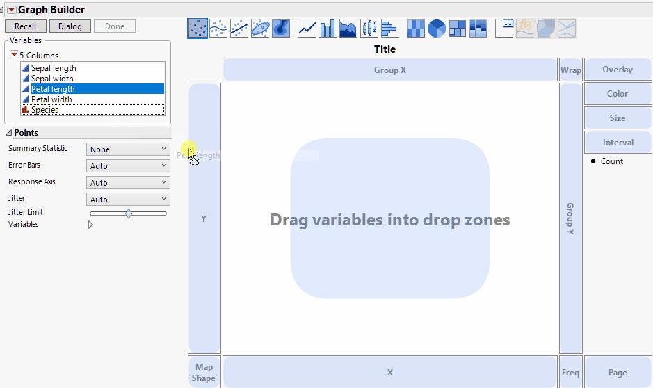 Drag-and-Drop Graph Creation in JMP 14