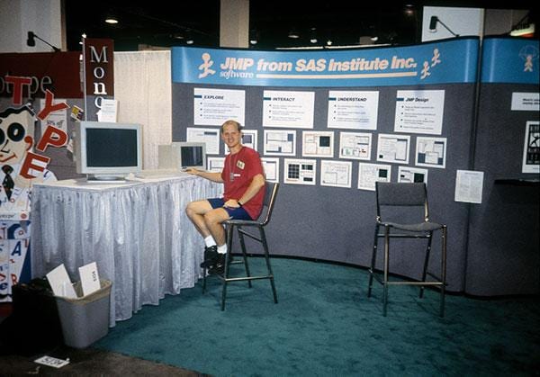 Jeff Perkinson at JMP Tradeshow - 1990
