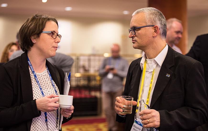 Networking conversations during Discovery Expo