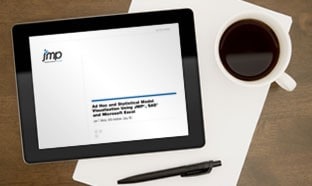 JMP white paper on a tablet