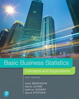 Basic Business Statistics, 14th Edition