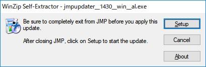 JMP 14.3 updater