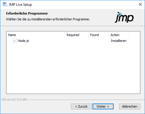 Select Prerequisites to Install