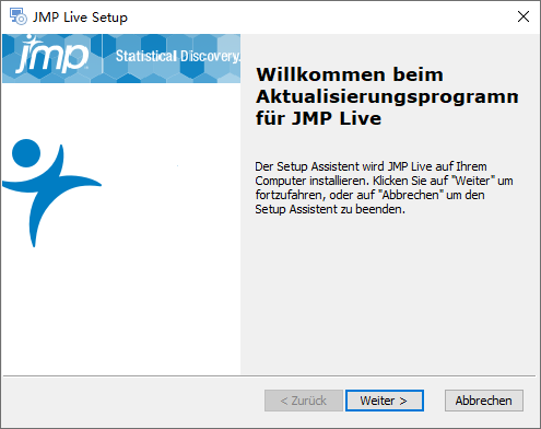 JMP Live Setup Wizard