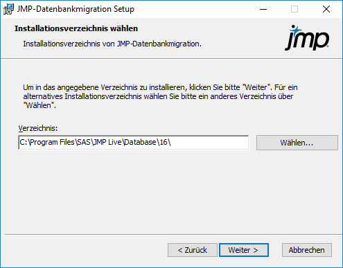 Specify Installation Folder
