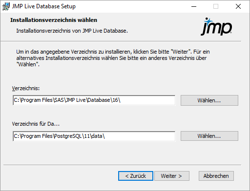 Specify Installation Folders