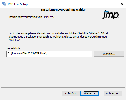 Specify Installation Folder