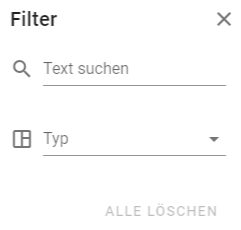 Filter Options on Spaces