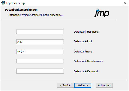 Datenbankparameter konfigurieren