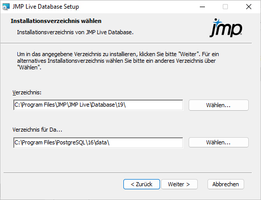 Specify Installation Folders