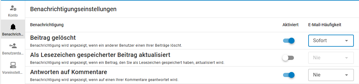 Notification Settings