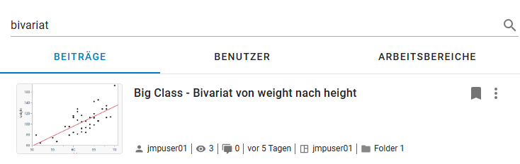 Example of Searching by Keyword