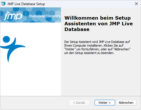 JMP Live Database Setup Wizard JMP Live Database Setup Wizard