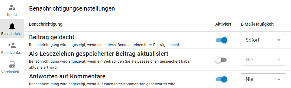 Notification Settings Notification Settings
