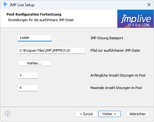 Configure JMP Settings Configure JMP Settings