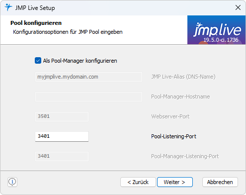 Configure the Pool Manager Configure the Pool Manager