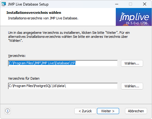 Specify Installation Folders Specify Installation Folders