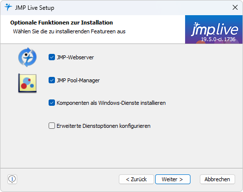 Component Selection Window Component Selection Window