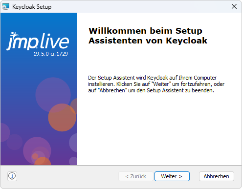 Keycloak Welcome Window Keycloak Welcome Window