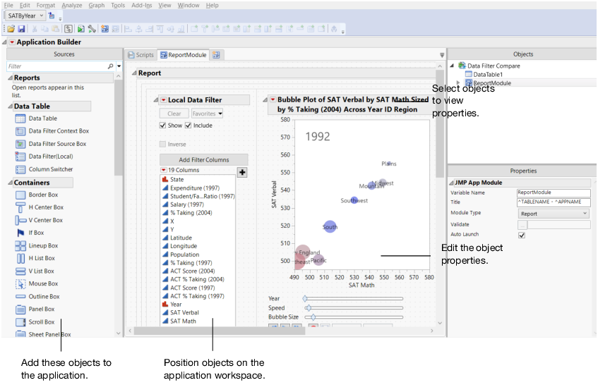 The Application Builder Window