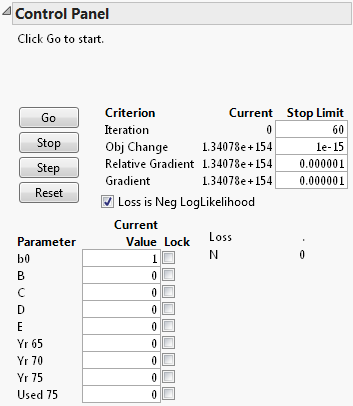 Enter New Parameters
