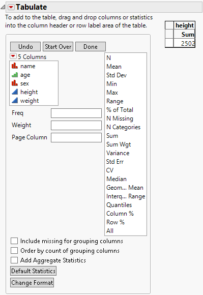 Height Variable Added