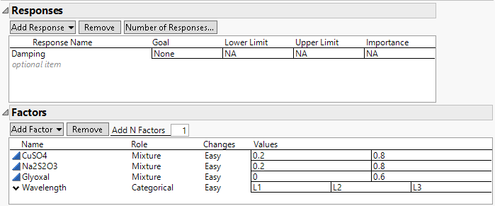 Responses Outline and Factors Outline