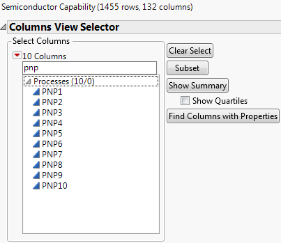 Filter Columns by Name