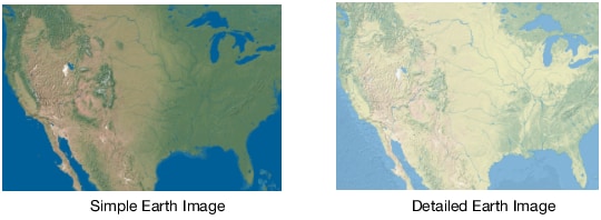 Examples of Simple and Detailed Maps