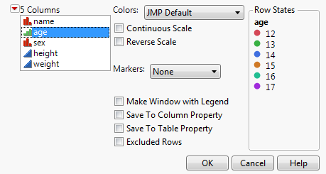 Color or Mark by Column