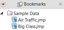 “Sample Data” Group in a Project