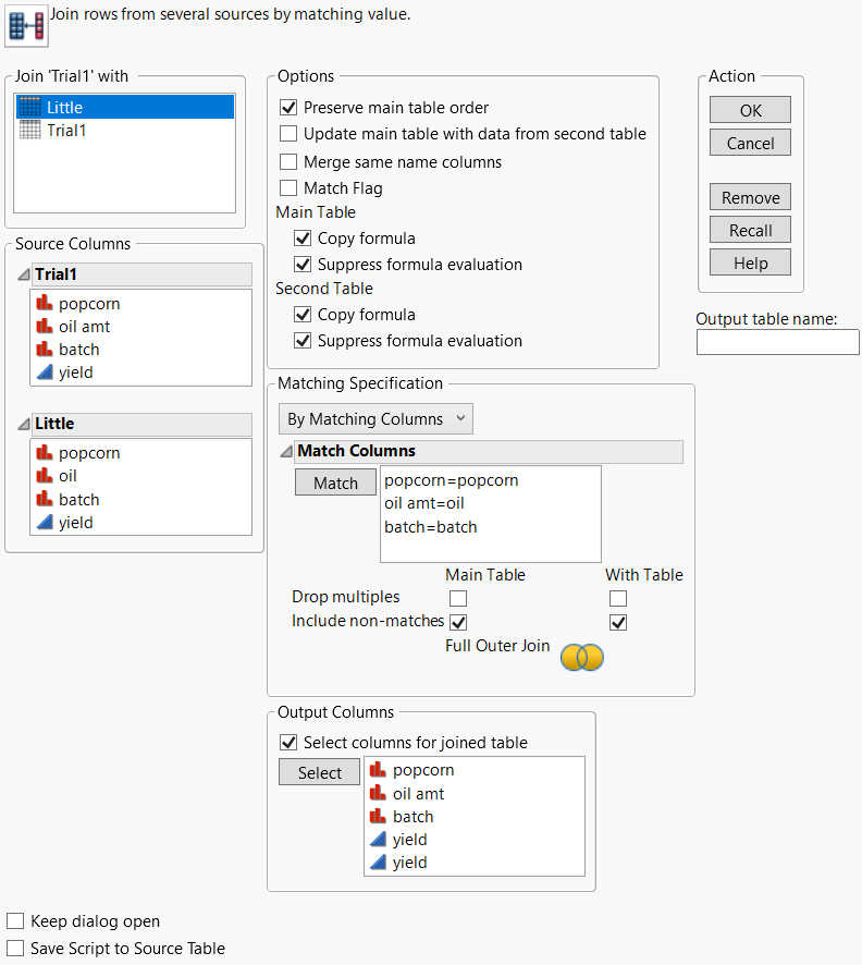 Completed Join Window