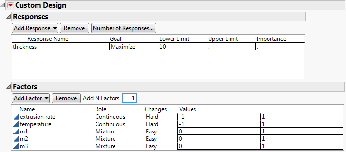 Responses and Factors Outlines
