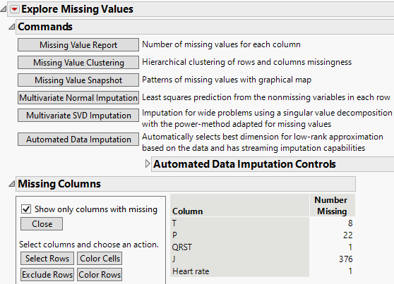 Missing Value Report