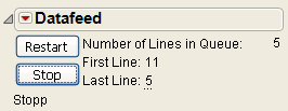 Datafeed: 5 Lines Queued