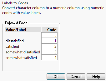 Converting Labels to Codes