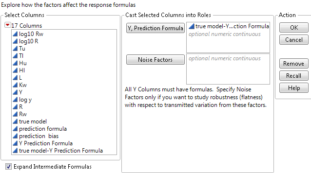 Profiler Dialog for Borehole Sphere-Packing Data