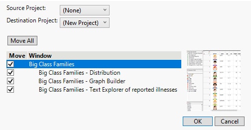Move Windows To/From Project
