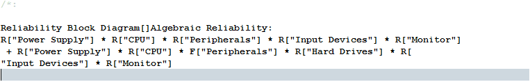 Algebraic Reliability in Log Window