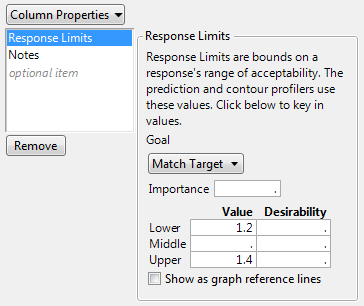 Response Limits Column Property for Strength