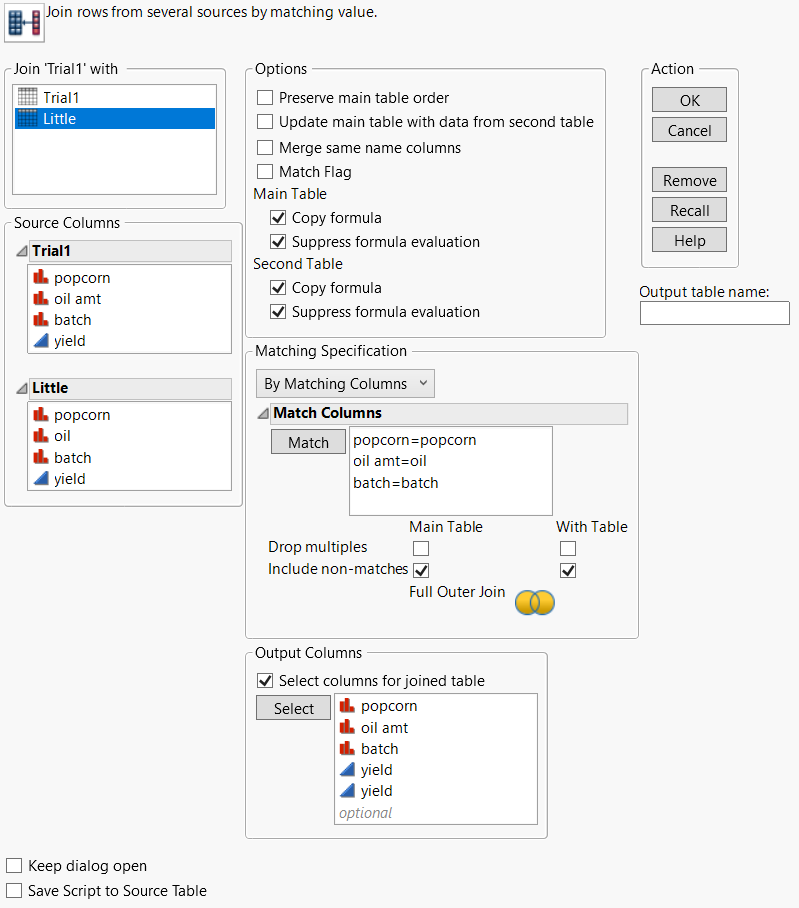 Completed Join Window