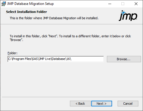 Specify Installation Folder