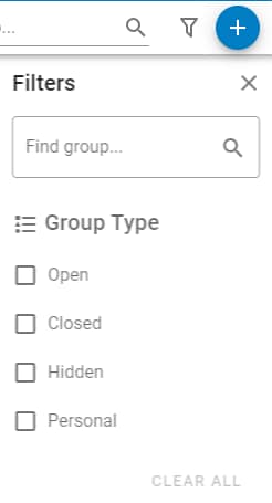 Filter Options on Groups