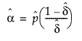 Equation shown here Equation shown here