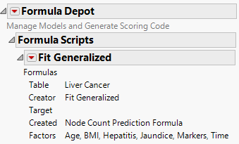 Formula Depot with a Generalized Model