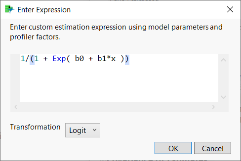 Completed Enter Expression Window