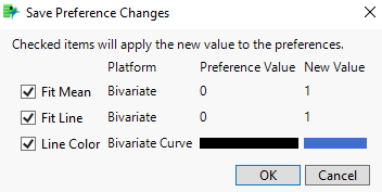 Save Preference Changes