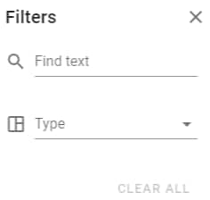 Filter Options on Spaces