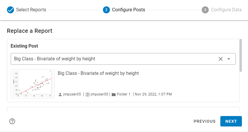 Select an Existing Post