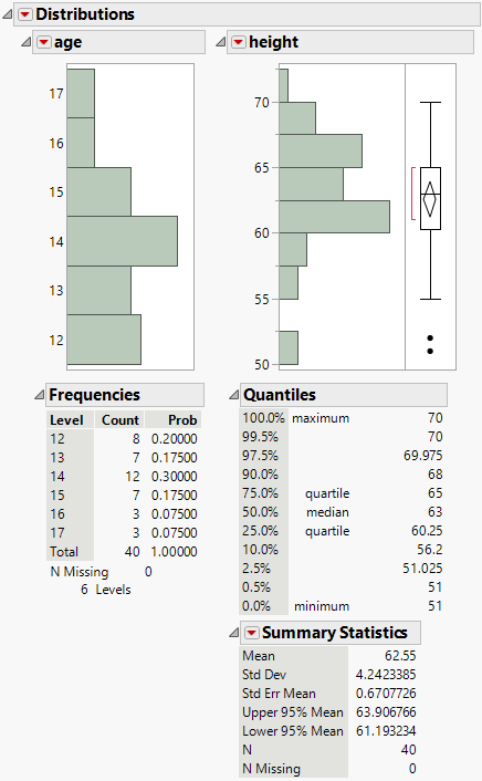The Initial Distribution Report Window